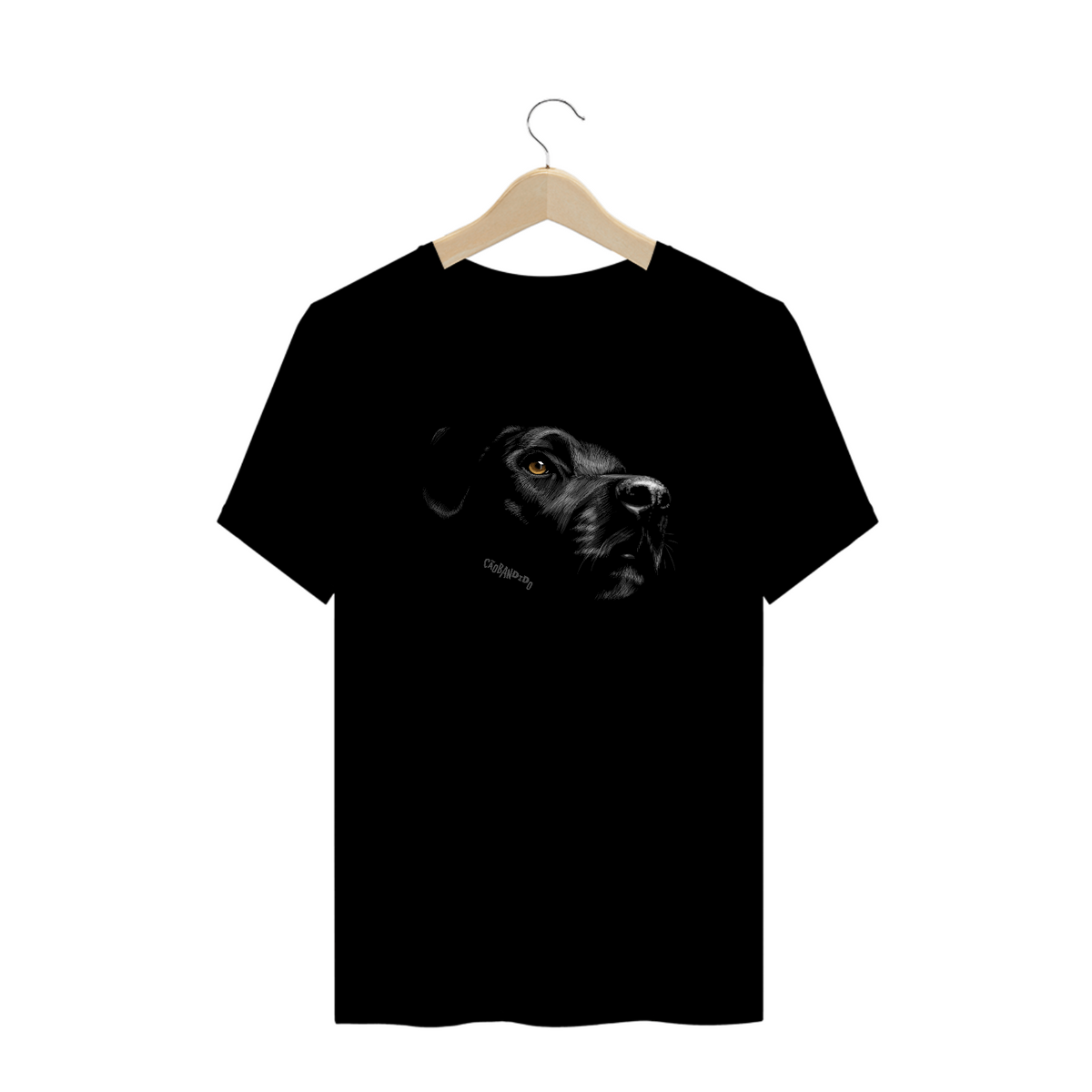 Nome do produto: Camiseta Plus Size Labrador Retriever Preto