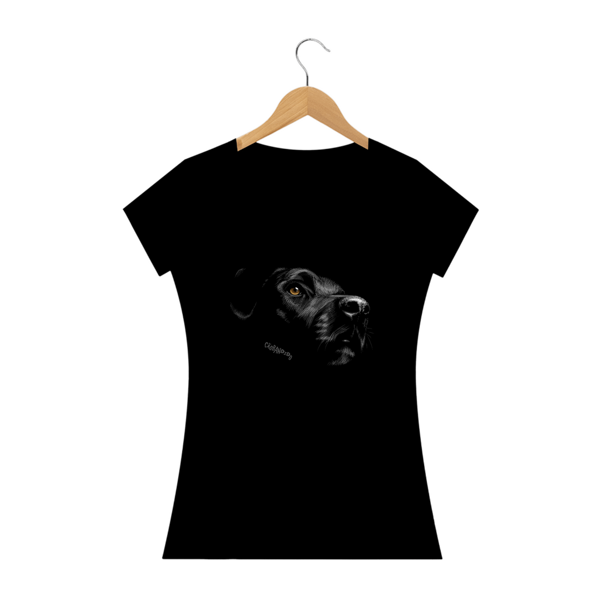 Nome do produto: Baby Look Labrador Retriever Preto