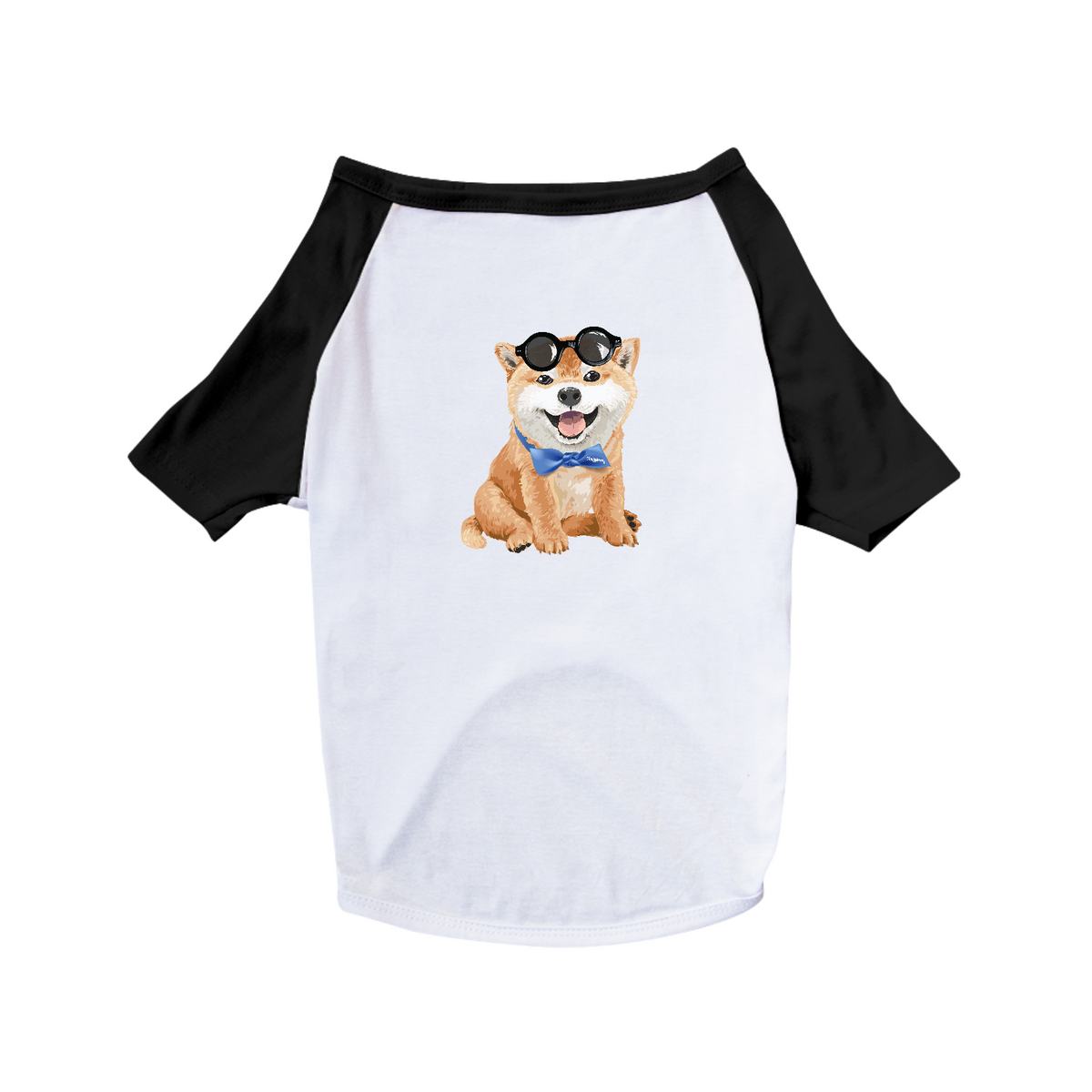 Nome do produto: Camiseta para Cachorro - Akita Filhote de Óculos e Gravatinha