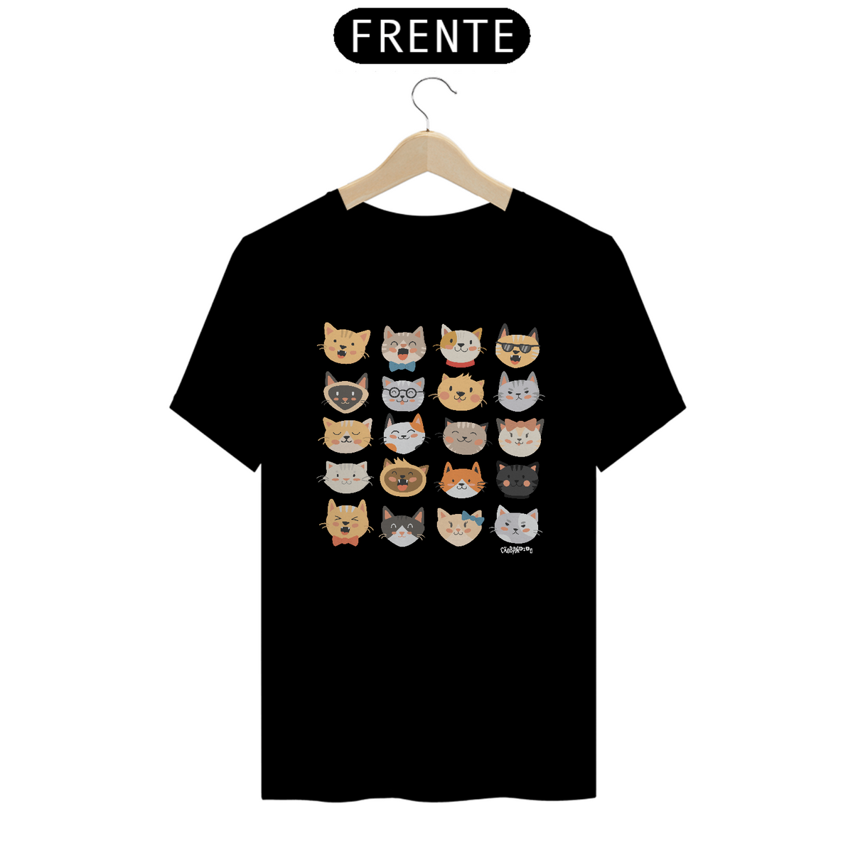 Nome do produto: Camiseta Cats Emoticons