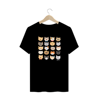 Nome do produtoCamiseta Plus Size Cats Emoticons