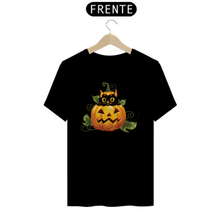 Camiseta Gato Preto Halloween