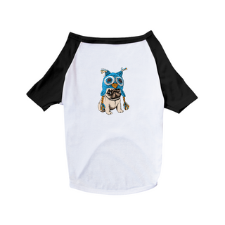 Camiseta para Cachorro - Pug Coruja