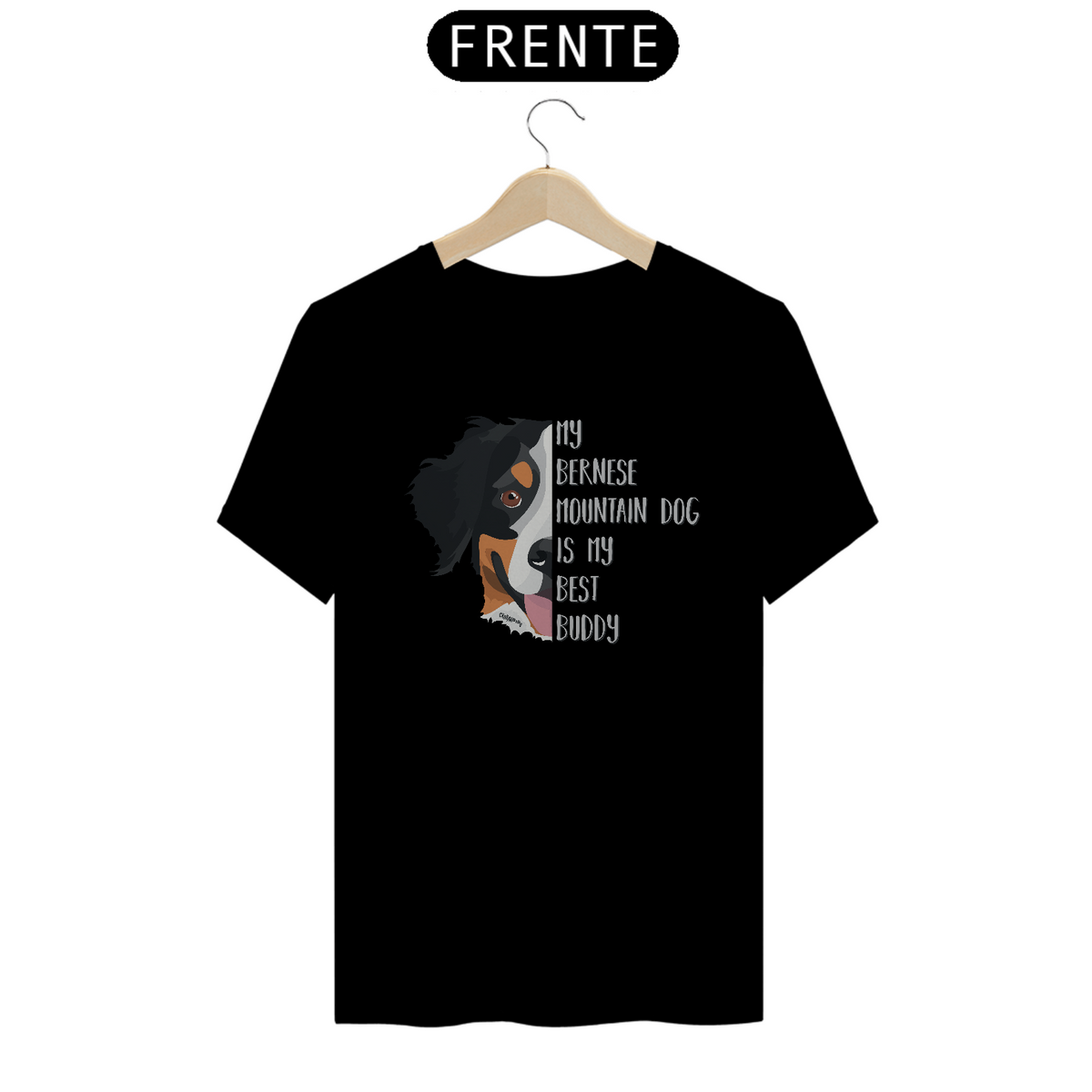 Nome do produto: Camiseta Meu Bernese é Meu Melhor Amigo