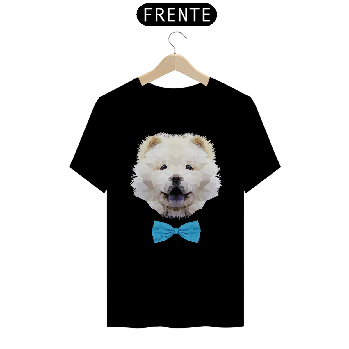 Nome do produto: Camiseta Chow Chow Creme de Gravatinha