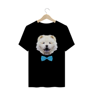 Nome do produtoCamiseta Plus Size Chow Chow Creme de Gravatinha