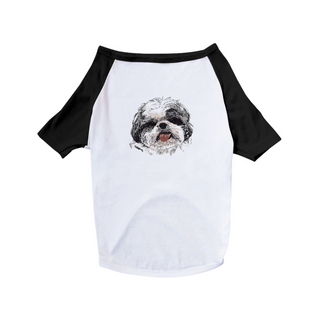 Nome do produtoCamiseta para Cachorro - Shih Tzu Pintura Digital