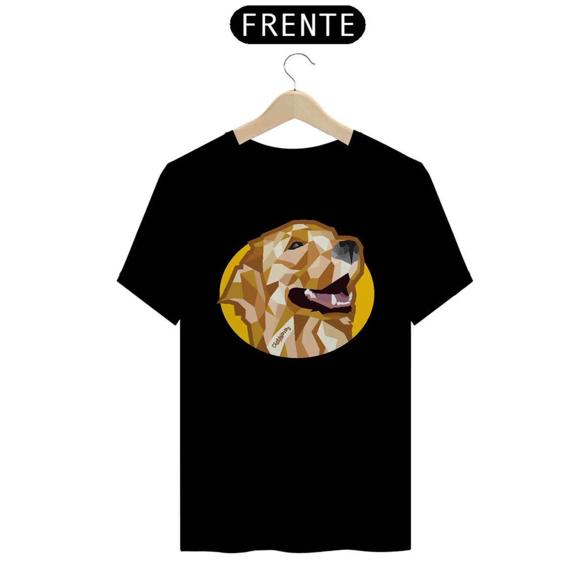 Nome do produto: Camiseta Golden Retriever Mosaico Guth Dog