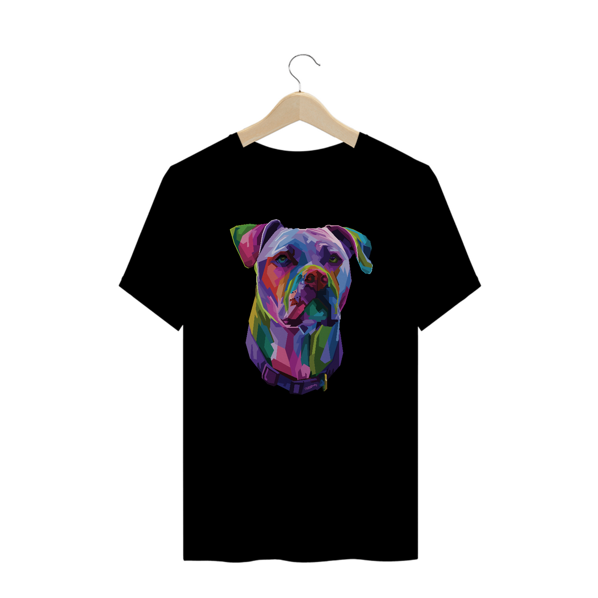 Nome do produto: Camiseta Plus Size Pitbull Pop Art