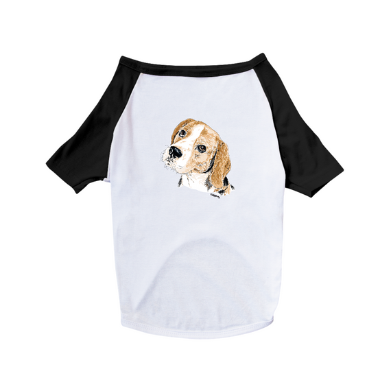 Camiseta para Cachorro - Beagle Pintura Digital