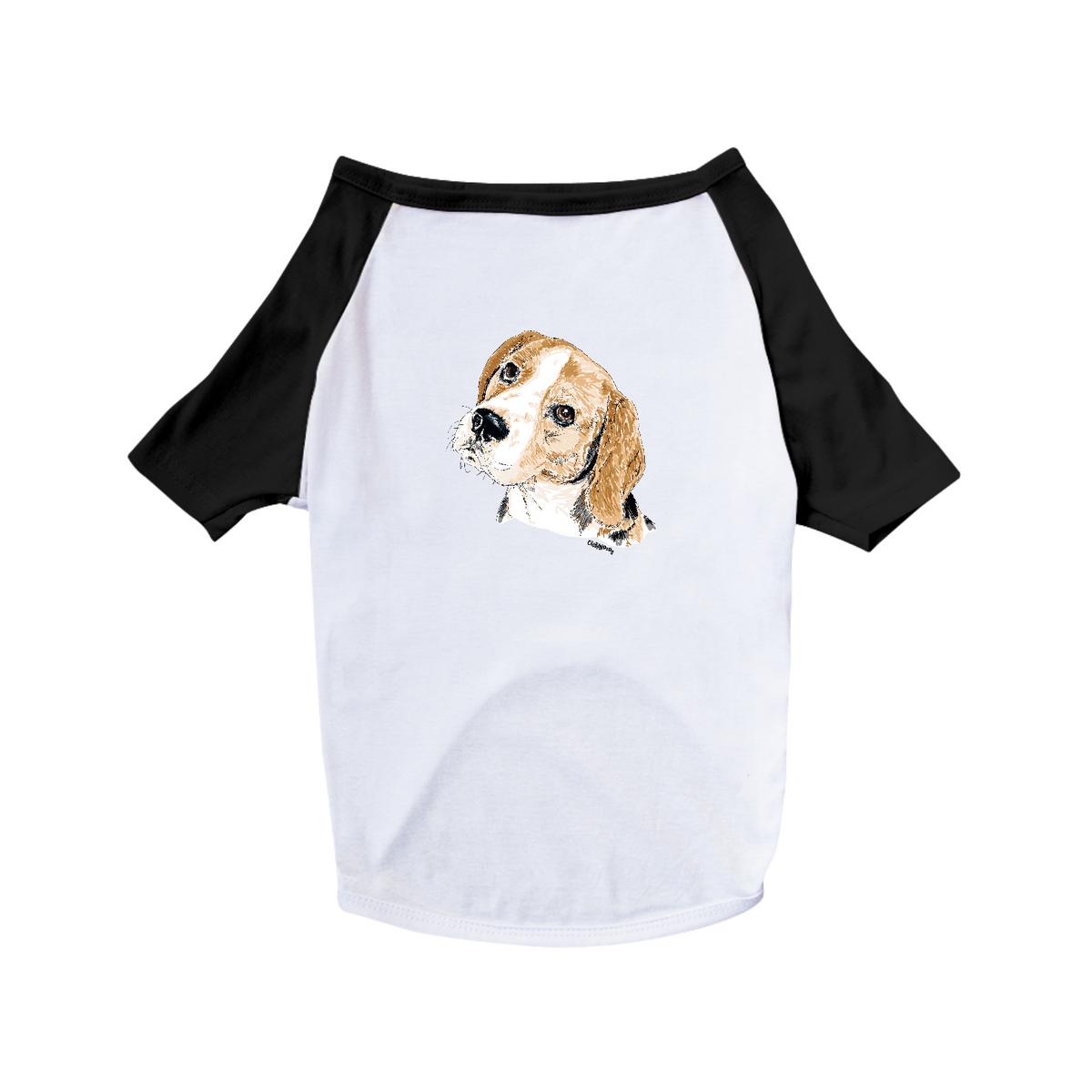 Nome do produto: Camiseta para Cachorro - Beagle Pintura Digital