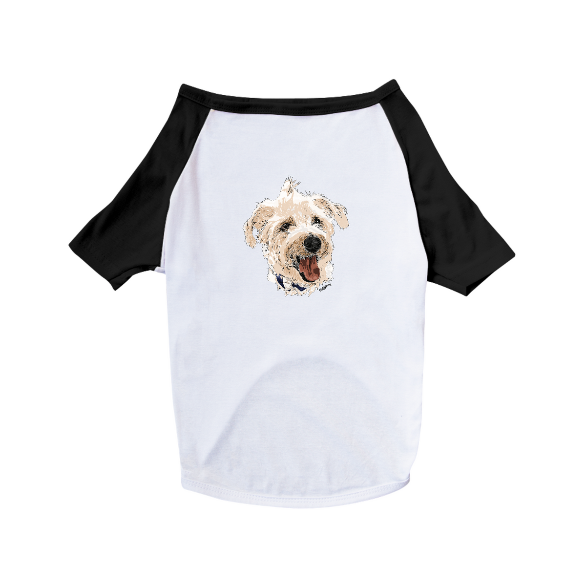 Nome do produto: Camiseta para Cachorro - Vira-Lata Pintura Digital