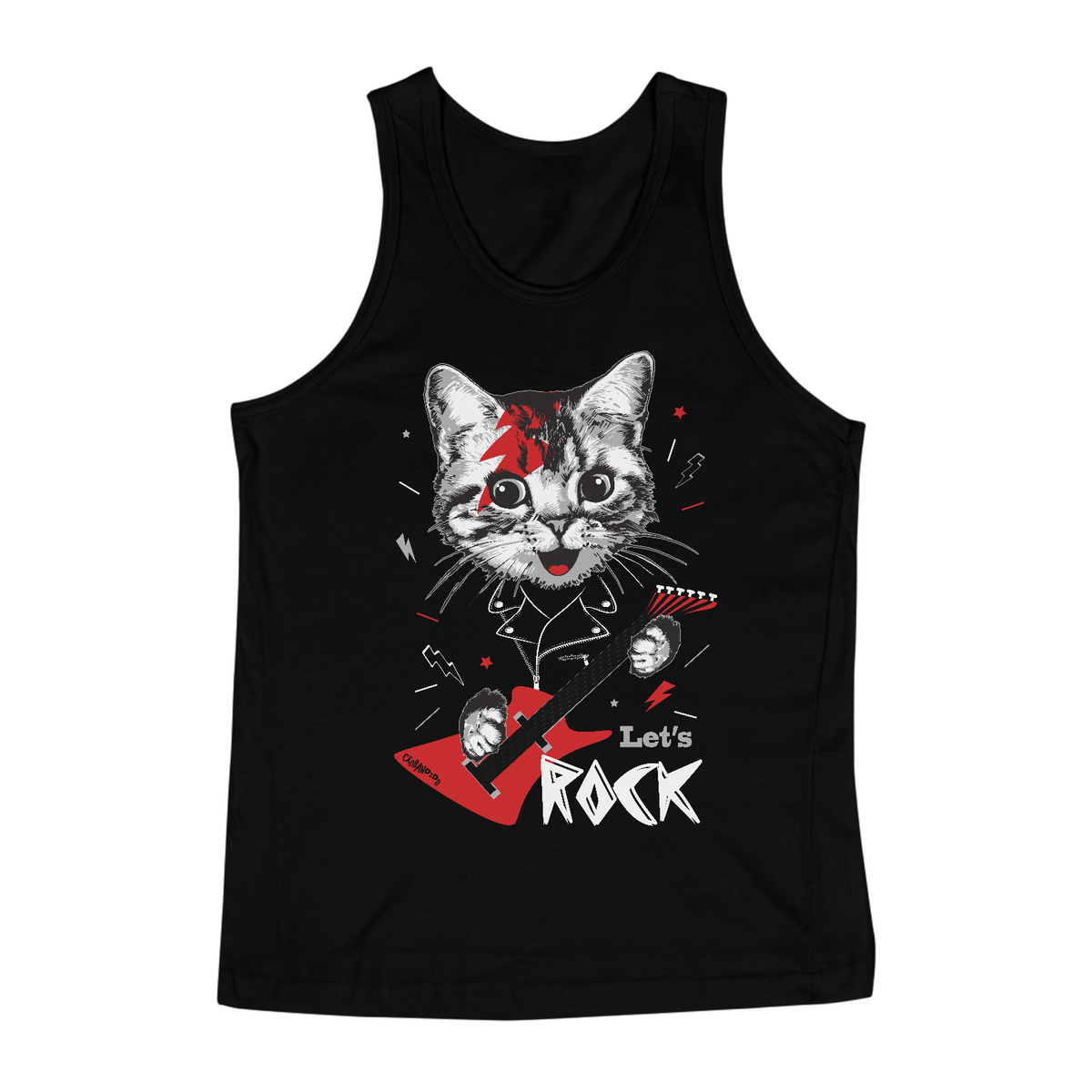 Nome do produto: Regata Gato Let\'s Rock