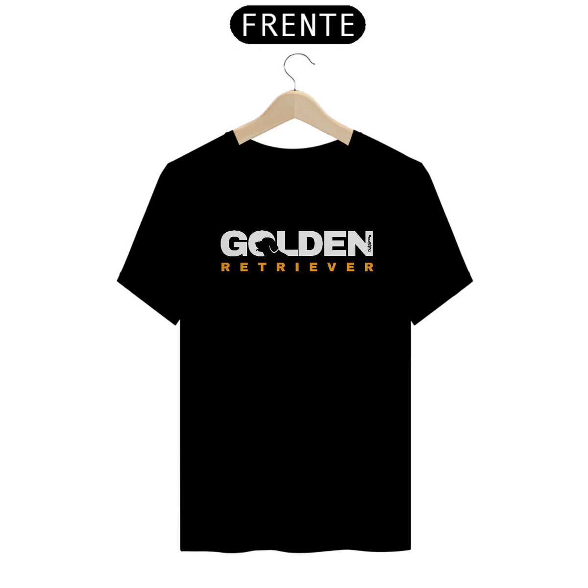 Nome do produto: Camiseta Golden Retriever Logotipo