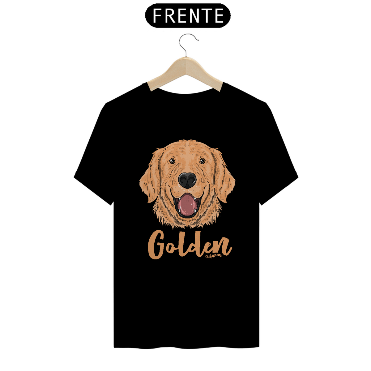 Nome do produto: Camiseta Cachorro Golden