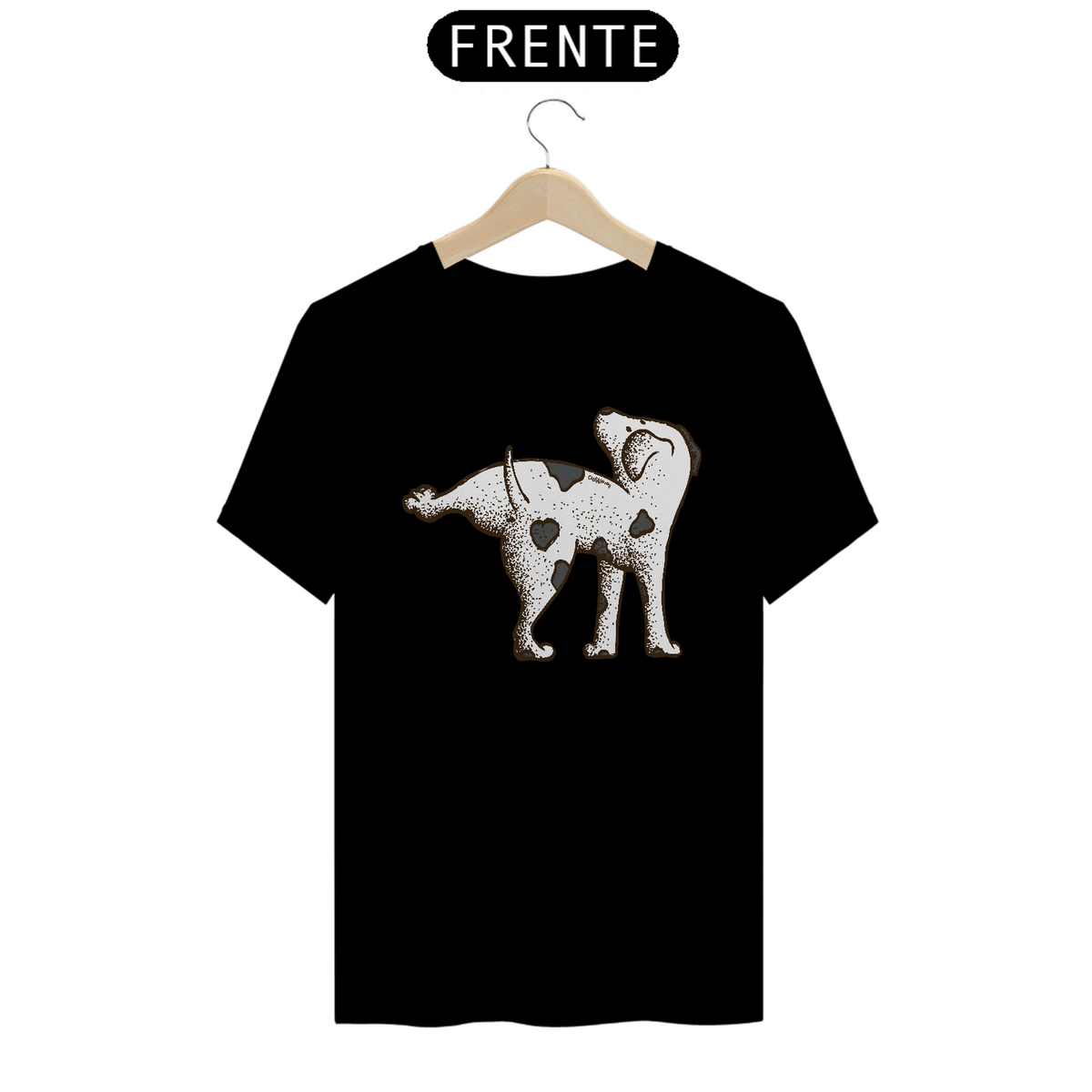 Nome do produto: Camiseta Cachorro Fazendo Xixi