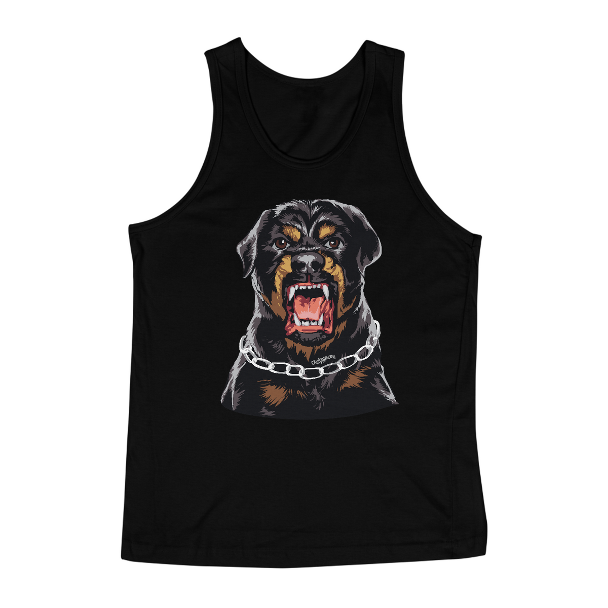 Nome do produto: Regata Rottweiler com Cara de Bravo