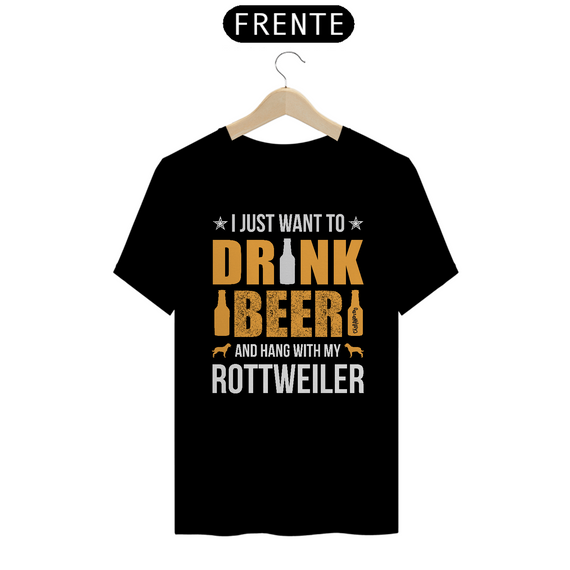 Camiseta Cerveja e Rottweiler