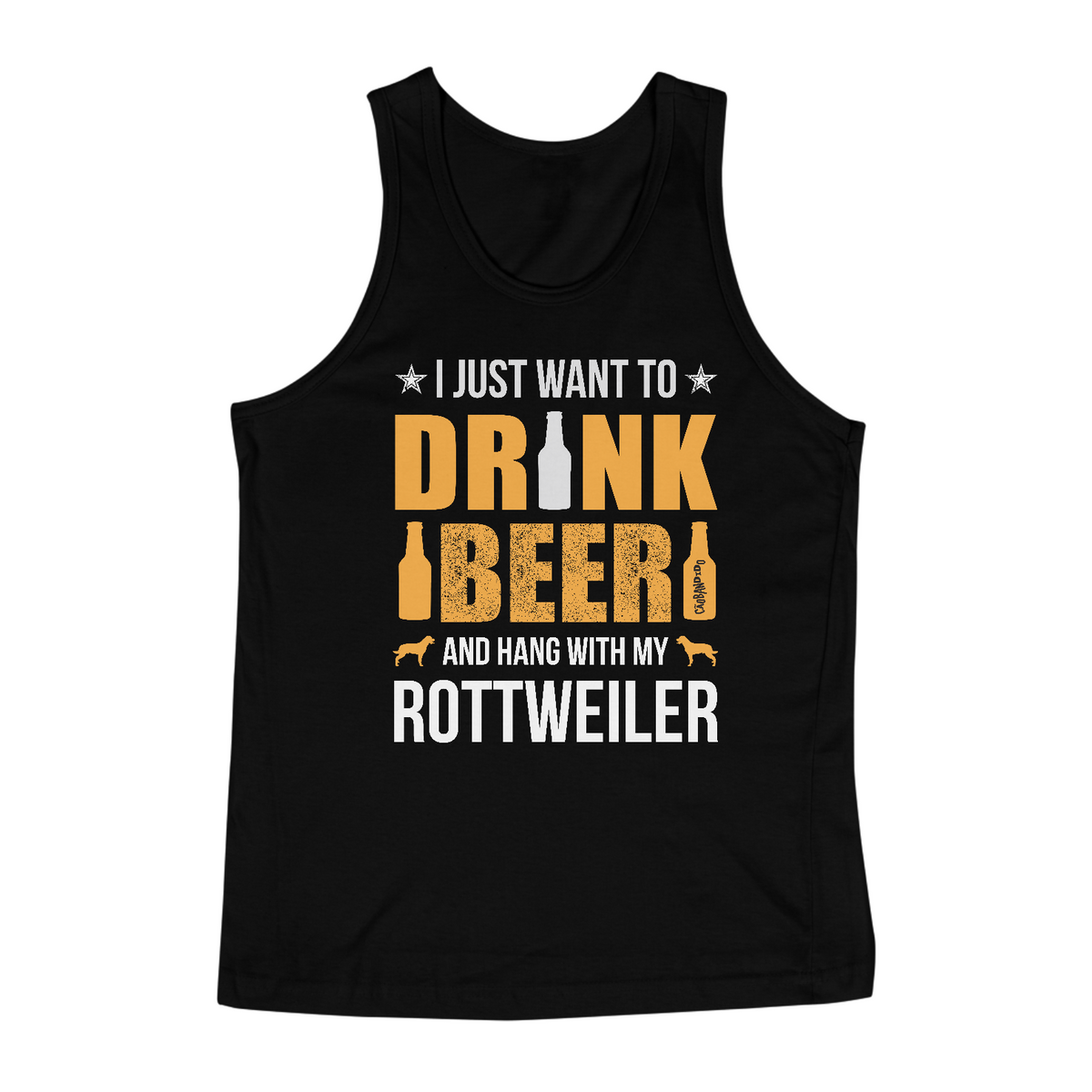 Nome do produto: Regata Cerveja e Rottweiler