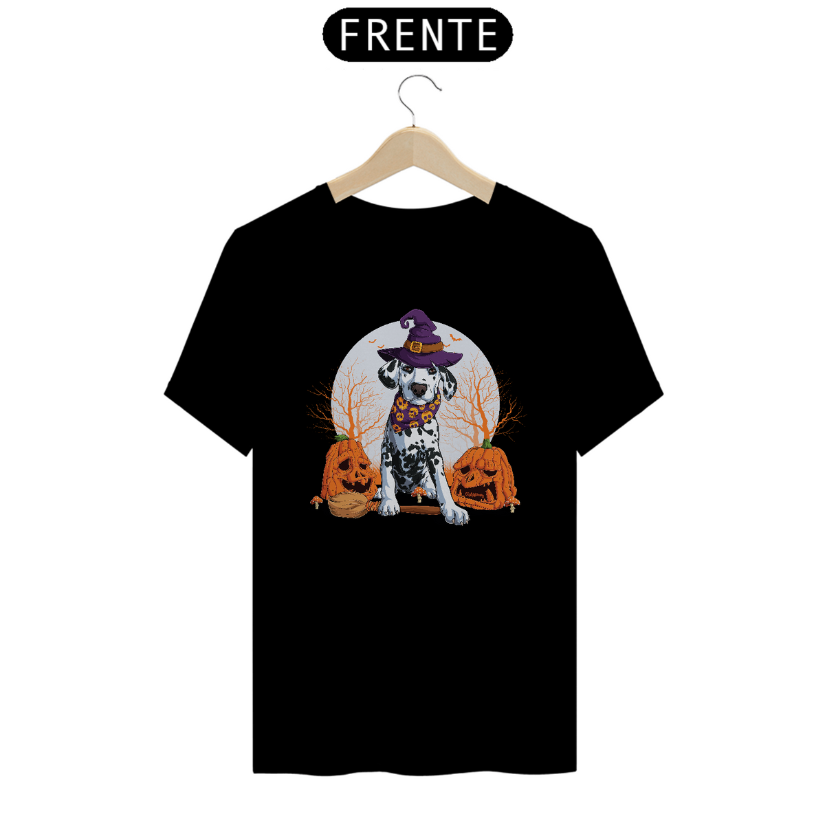 Nome do produto: Camiseta Dálmata Halloween