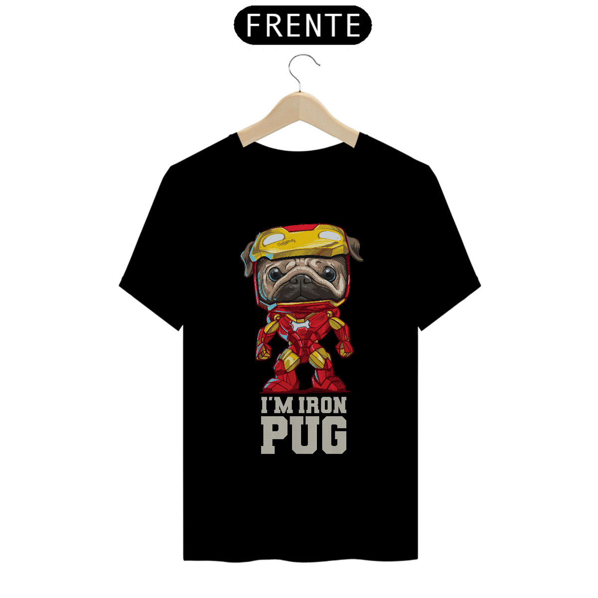 Nome do produto: Camiseta I\'m Iron Pug