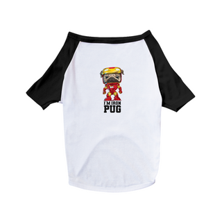 Nome do produtoCamiseta para Cachorro - I'm Iron Pug