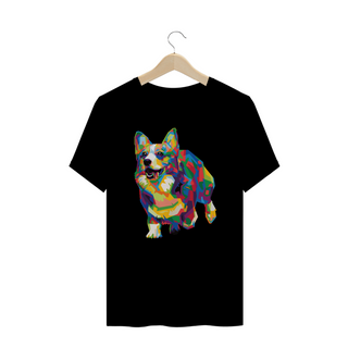 Camiseta Plus Size Welsh Corgi Pop Art