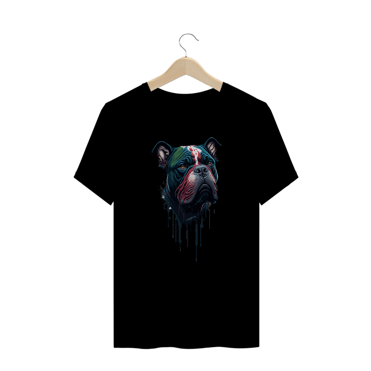 Nome do produto: Camiseta Plus Size American Bully Splash Art