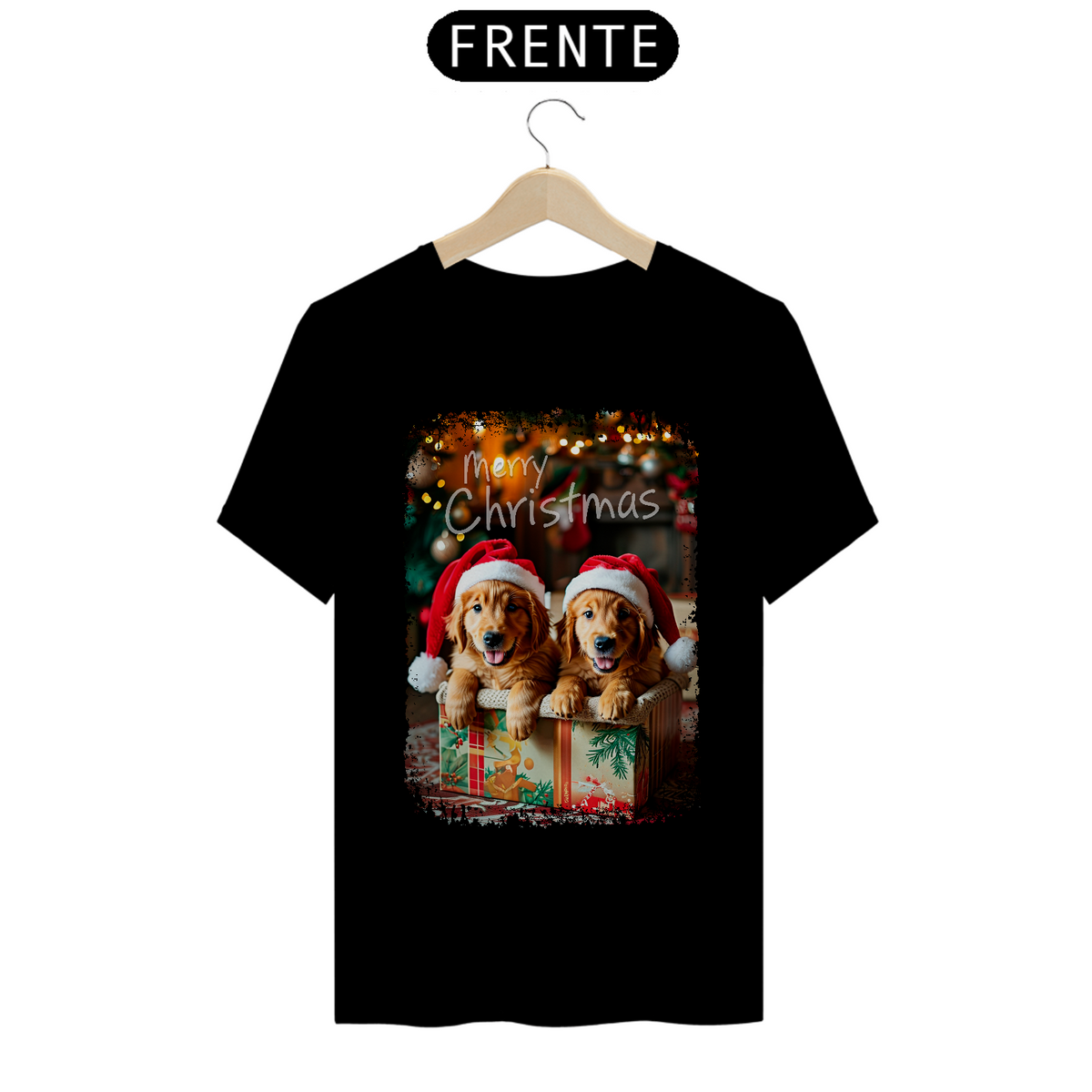 Nome do produto: Camiseta Golden Presente de Natal