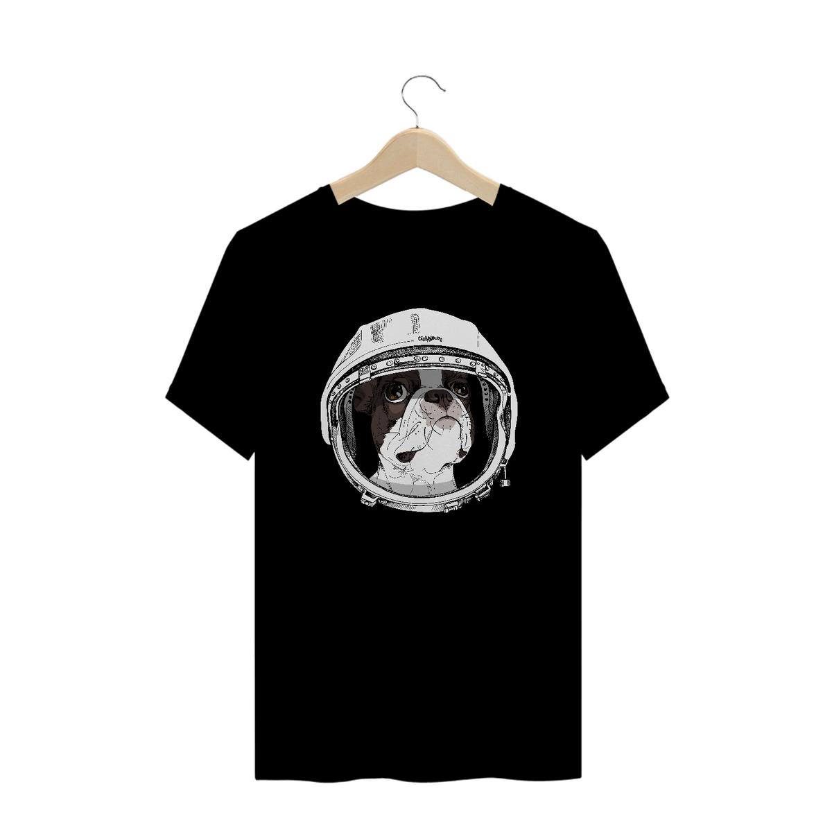 Nome do produto: Camiseta Plus Size Boston Terrier Astronauta