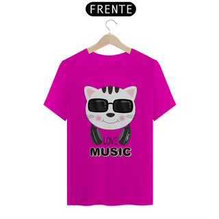 Nome do produtoCamiseta Gato Love Music