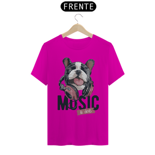 Nome do produtoCamiseta Music and Dog