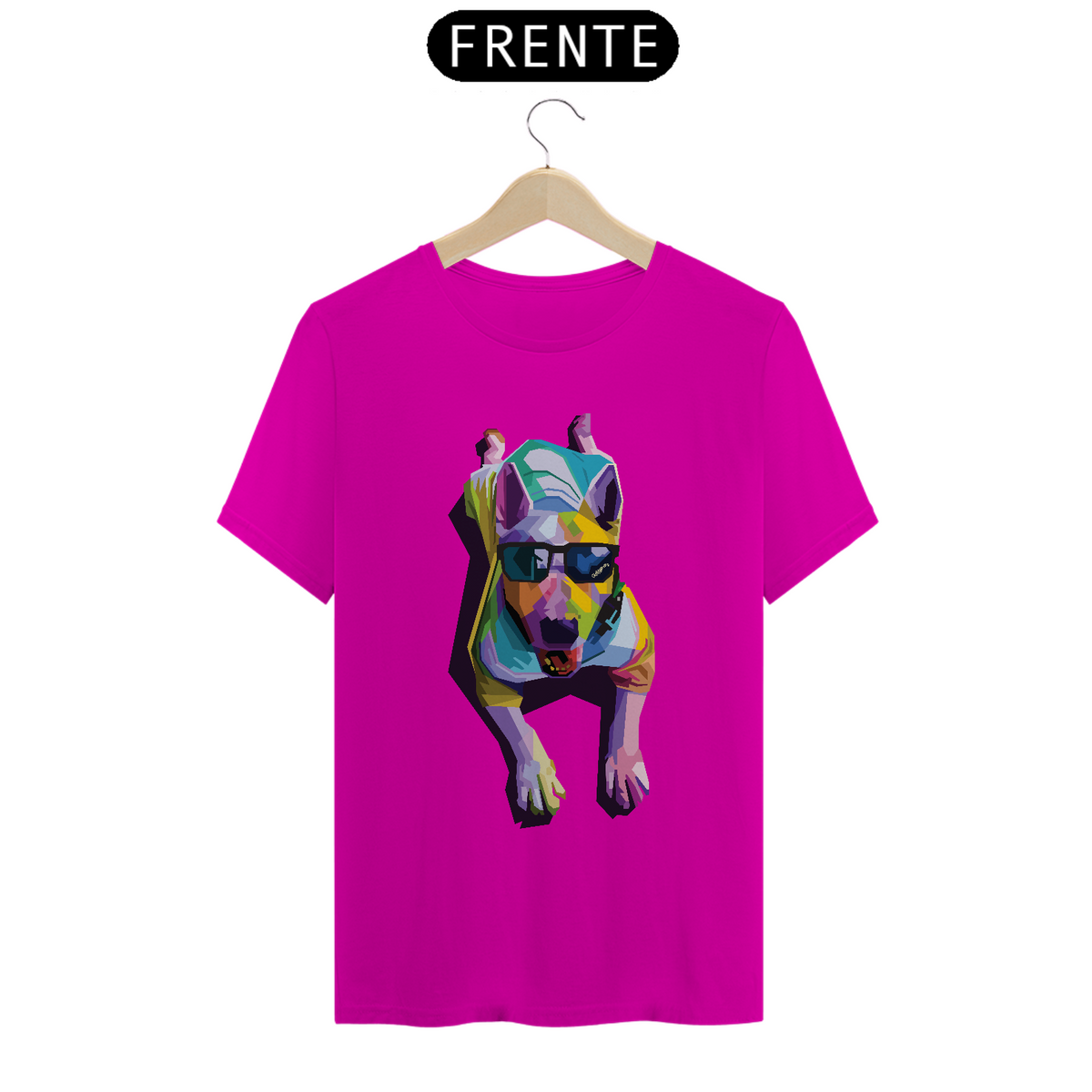 Nome do produto: Camiseta Cachorro Deitado Pop Art