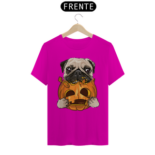 Nome do produtoCamiseta Pug Comendo uma Abóbora