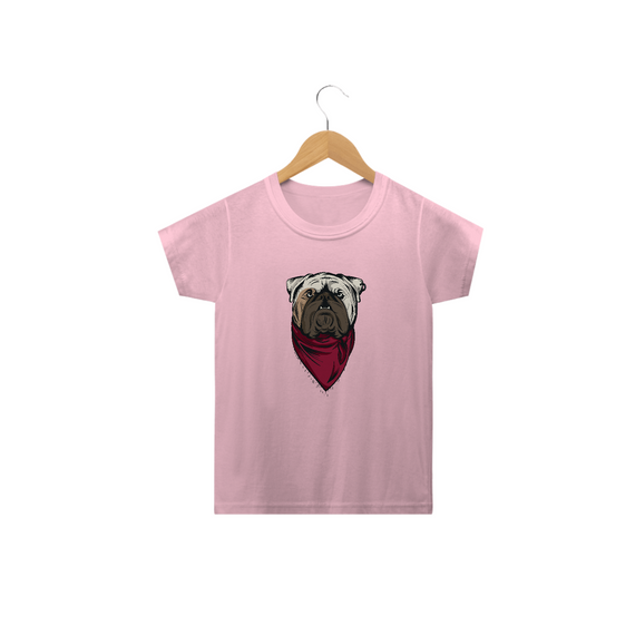 Camiseta Infantil Bulldog Inglês