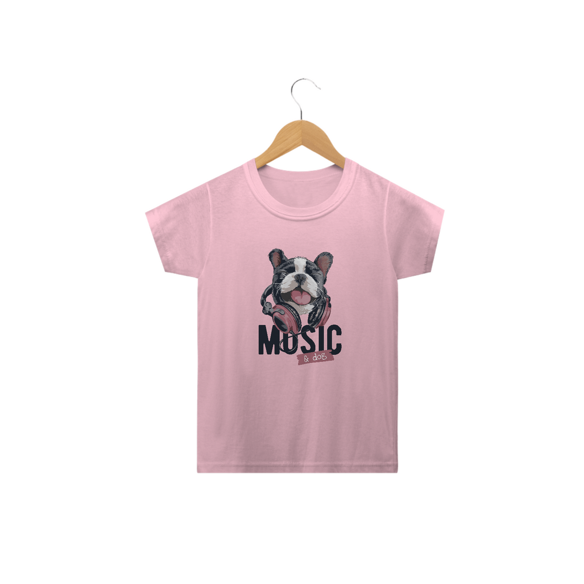 Nome do produto: Camiseta Infantil Music and Dog