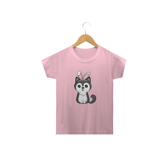 Camiseta Infantil Cachorro Páscoa