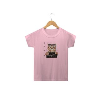 Nome do produtoCamiseta Infantil Gato Bandido