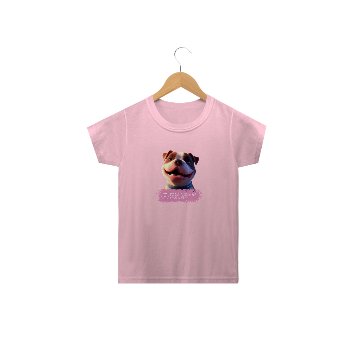 Nome do produto: Camiseta Infantil De.Feenda - Toda Vidinha Vale a Pena - Modelo 1B