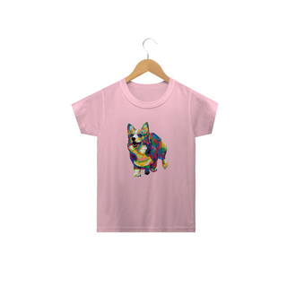 Nome do produtoCamiseta Infantil Welsh Corgi Pop Art