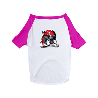 Nome do produtoCamiseta para Cachorro - Bulldog Francês Pirata