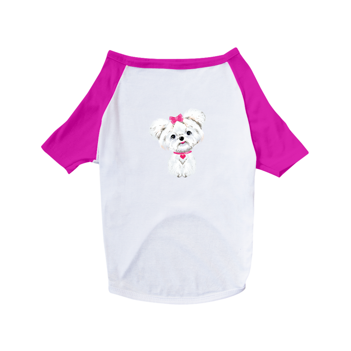 Nome do produto: Camiseta para Cachorro - Maltês de Lacinho