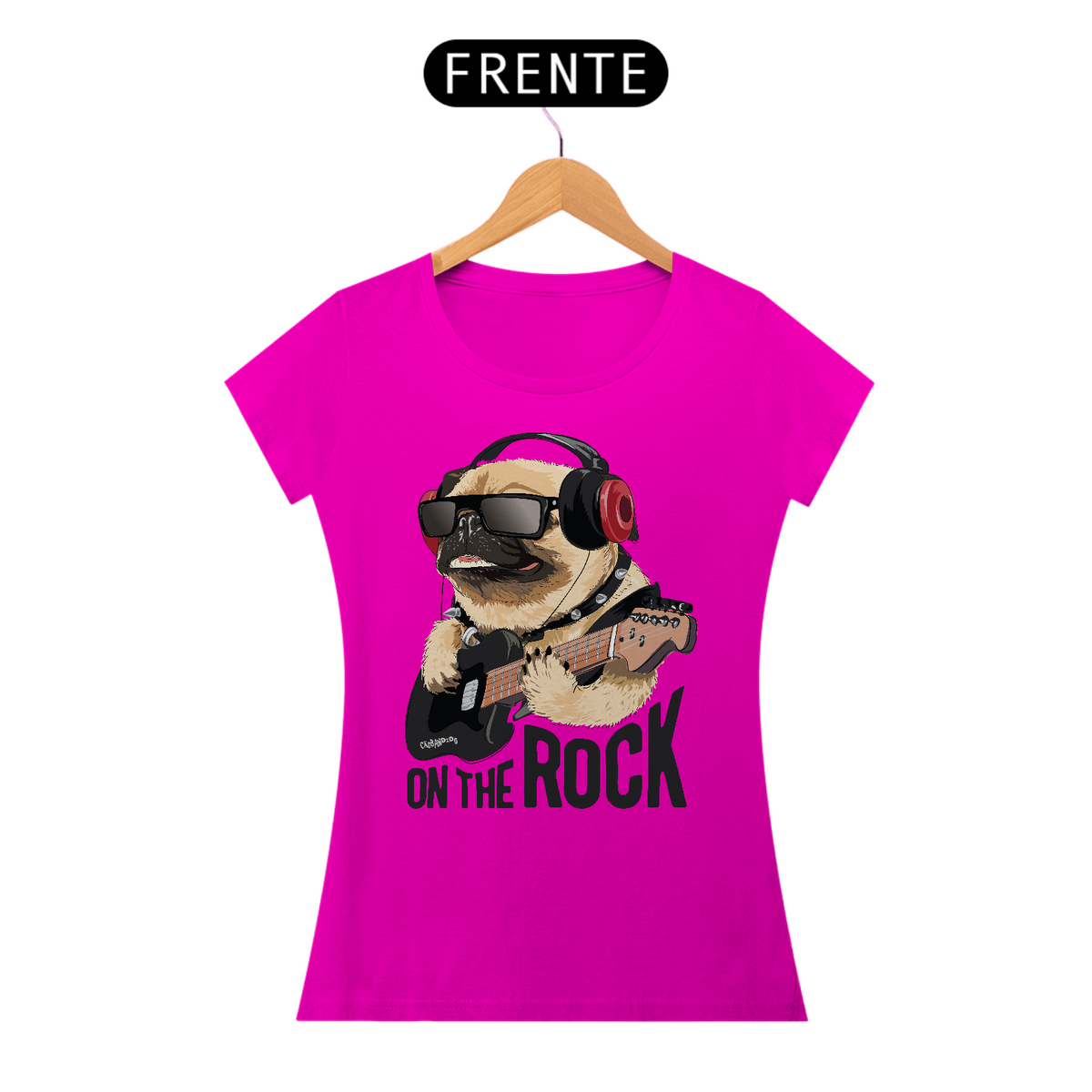 Nome do produto: Baby Look Pug On The Rock