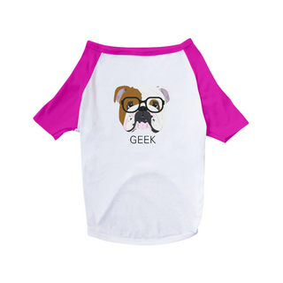 Nome do produtoCamiseta para Cachorro - Bulldog Inglês Geek