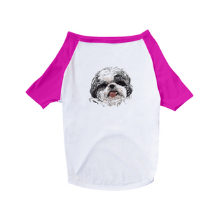 Nome do produtoCamiseta para Cachorro - Shih Tzu Pintura Digital