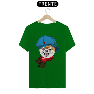 Nome do produtoCamiseta Spitz Alemão de Boina e Cachecol