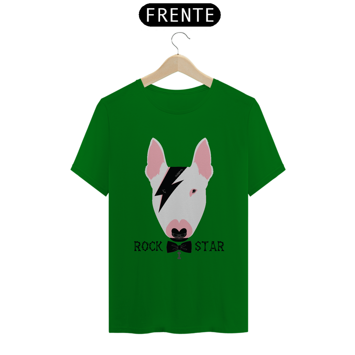 Nome do produto: Camiseta Bull Terrier Rock Star
