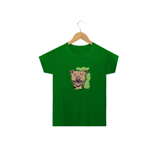 Nome do produtoCamiseta Infantil Pitbull Pintura Digital