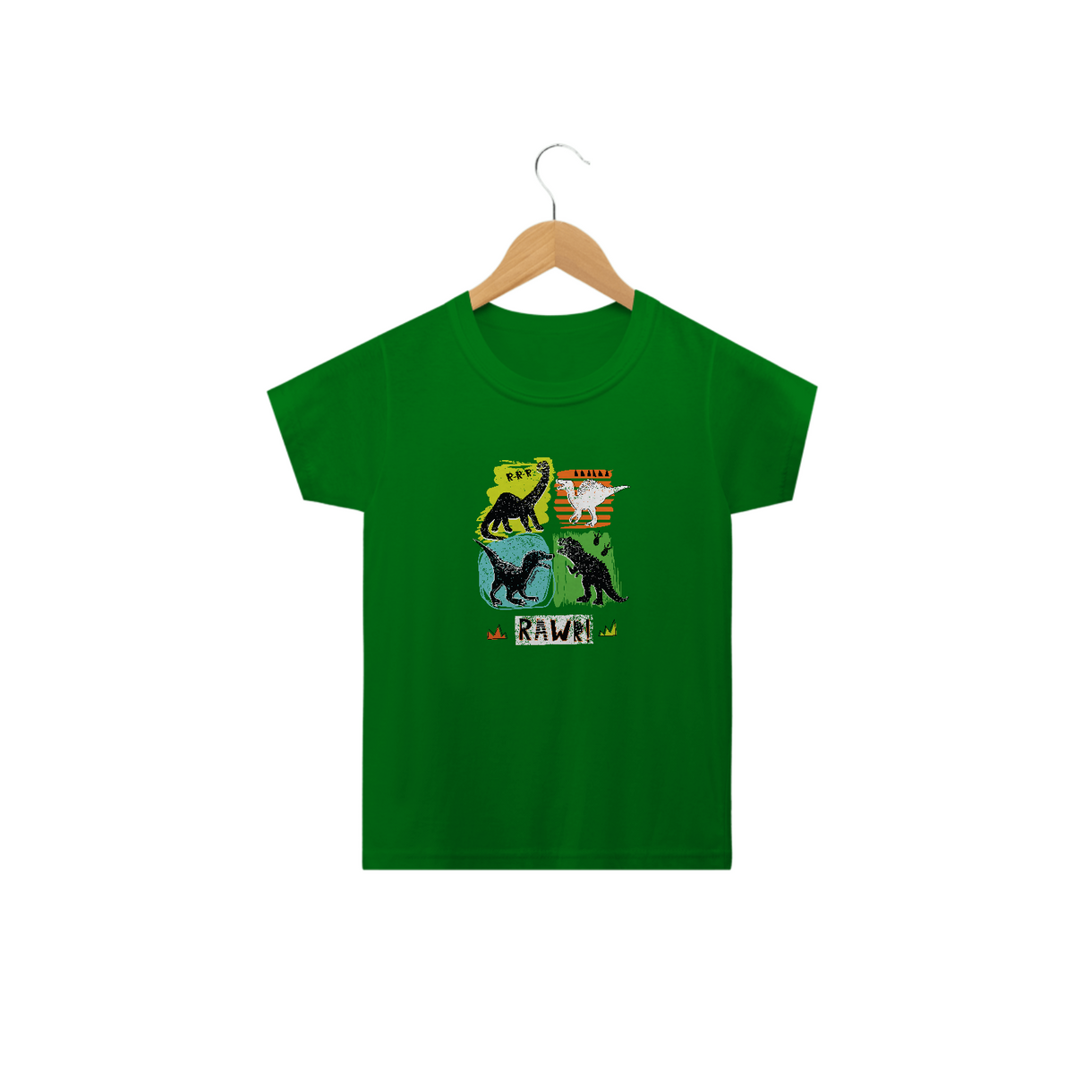 Nome do produto: Camiseta Infantil Dinossauro - Modelo 3