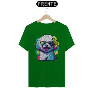 Nome do produtoCamiseta Bichon Frisé de Óculos de Sol